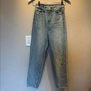 American Eagle Women’s Baggy Jean High Rise Size 000 Short Petite